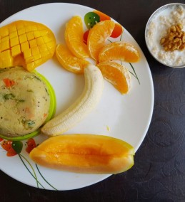 Fruit Tree with Upma and Oats